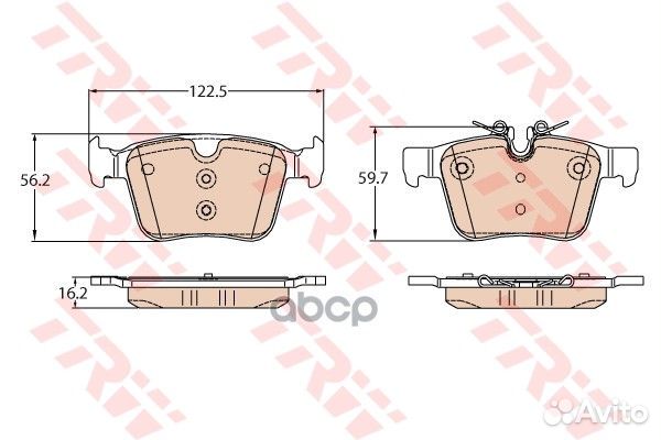 Колодки тормозные land rover discovery 14/evoq