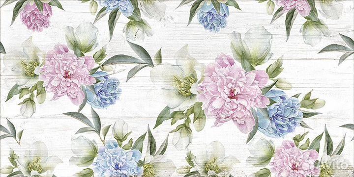 Laparet Land Плитка настенная белый узор 20х40