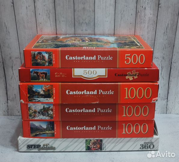 Пазл castorland 1000 и 500 деталей