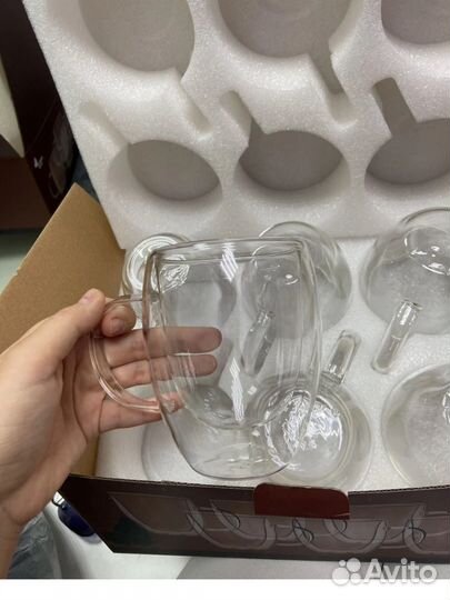 Набор кружек с двойным дном