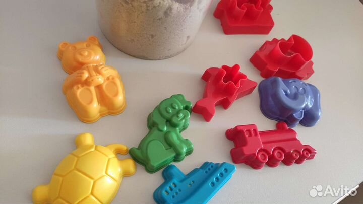 Сенсорный песок+ формочки