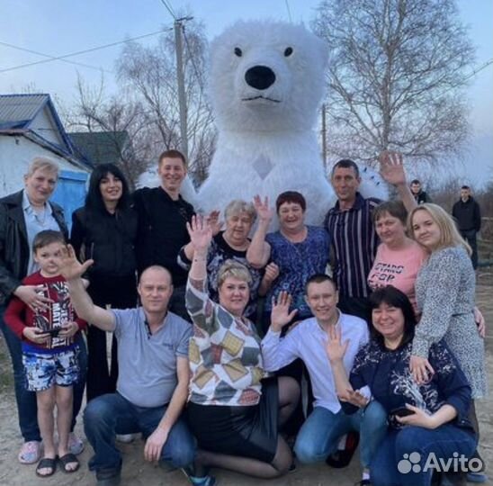 Белый мишка поздравления