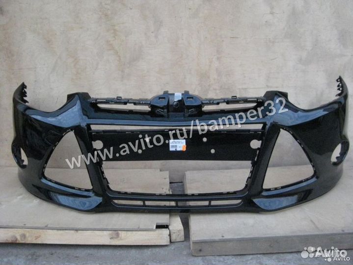 Бампер Форд Фокус 3 2011-2015 цвет черный