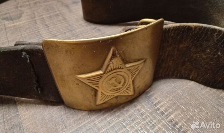 Ремень солдатский пуговицы значки СССР