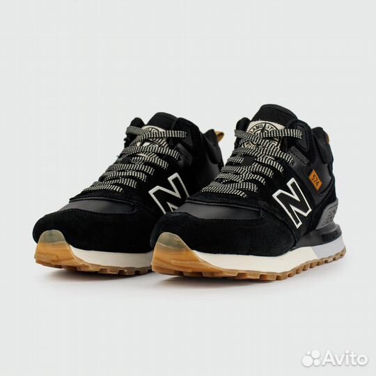 Кроссовки New Balance 574 Mid Black / White with F