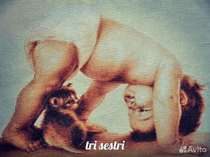 Картина, вышитая крестом, ручная работа