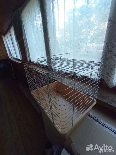 Клетка для грызунов с колесом 42*30*34