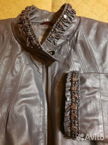 Куртка кожаная женская 48-50 размер