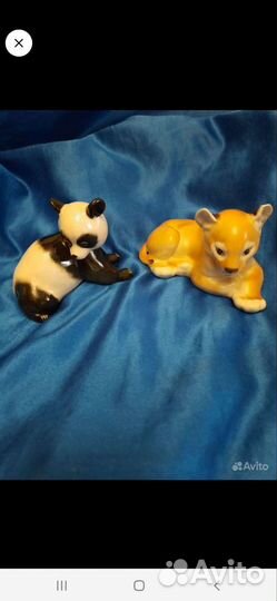 Слоники мраморные. Панда и львенок СССР