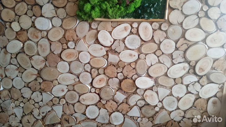 Спилы дерева для декора