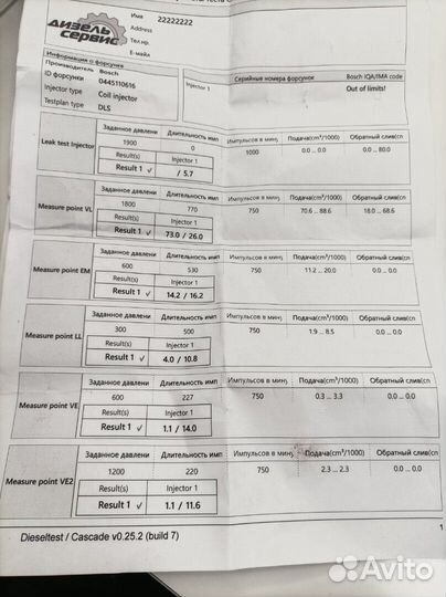 Форсунка топливная BMW 5 F10