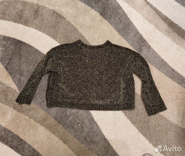 Вязаная кофта плюшевая