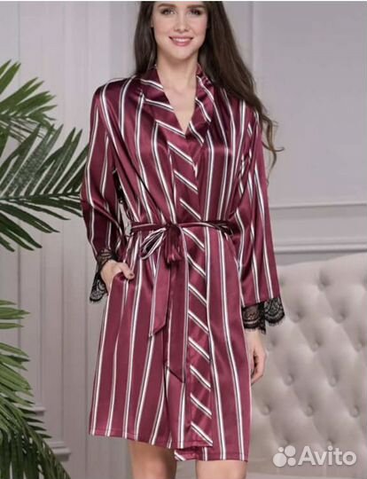 Халат из шелка новый размер 42