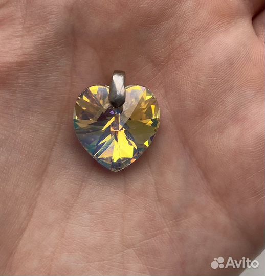Кулон сердце в стиле Swarovski
