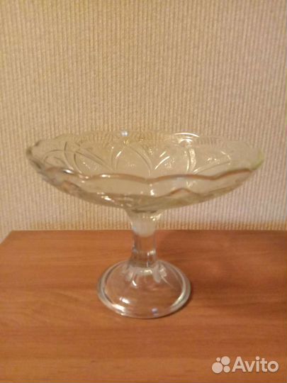 Ваза для фруктов на ножке СССР