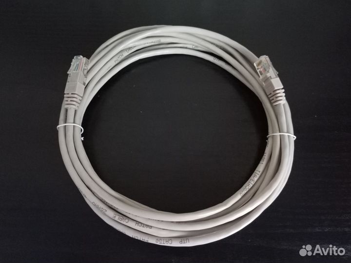 Интернет кабель патч корд 2,5м - 5м