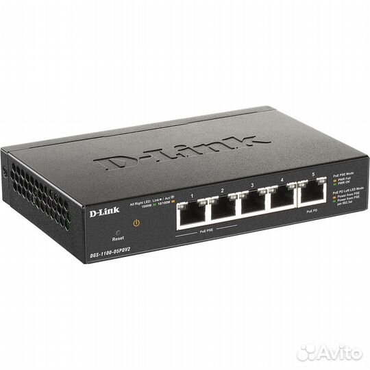 D-Link DGS-1100-05PDV2/A1A коммутатор poe