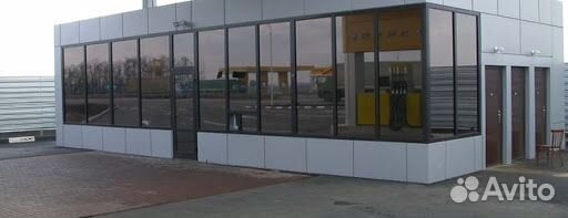 Витраж из алюминиевого профиля