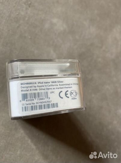 iPod nano 16 gb silver a1446 оригинал Новый