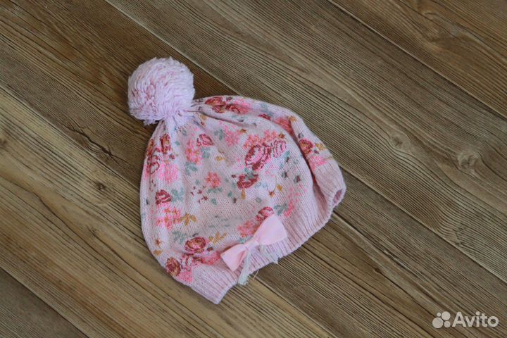 Шапка-берет для девочки 3-4 года