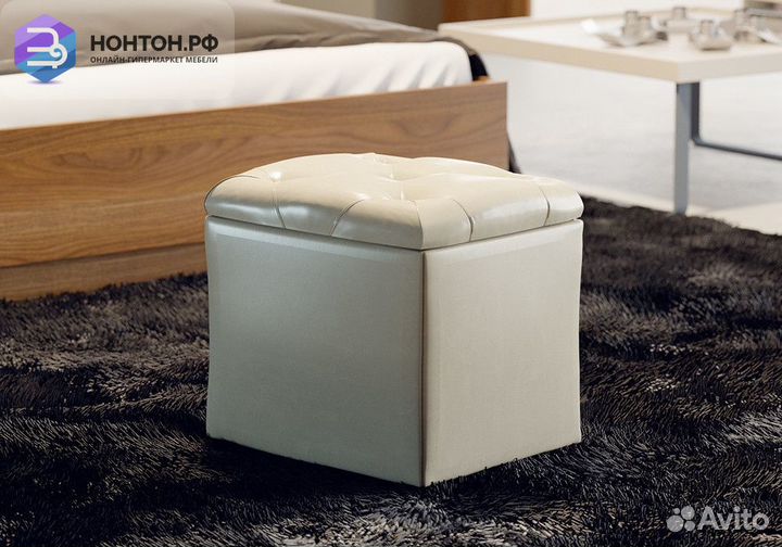 Пуф тип 4 бежевый