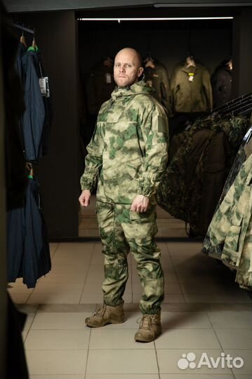 Костюм демисезонный Горка 3 Флис Лайт, зелёный мох