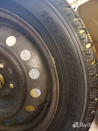 Диски 4*100 с резиной r15 195 60 (Hankook)