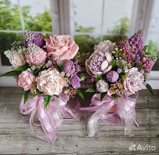 Букет из мыла ручной работы