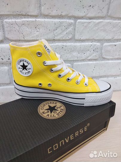 Кеды converse yellow