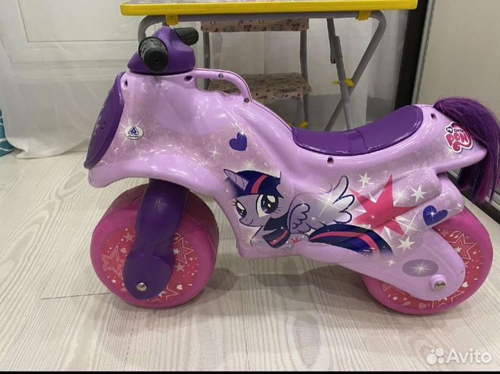 Беговел, каталка- мотоцикл, My little Pony