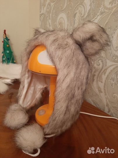 Шапка с ушками. Зверошапка. Эко мех