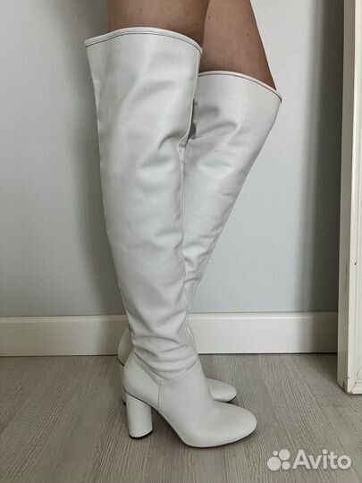 Сапоги ботфорты Zara