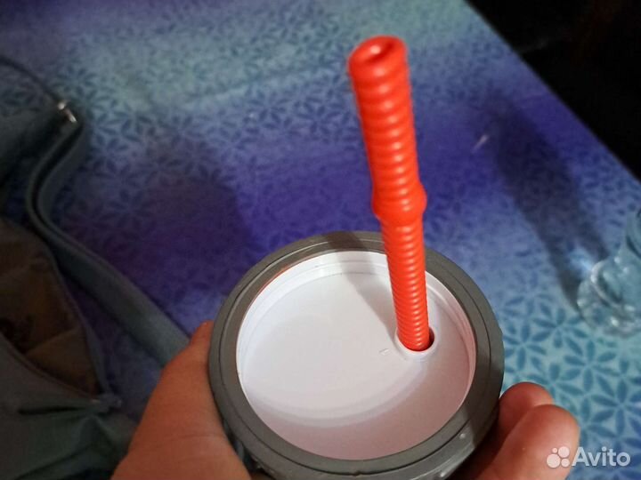 Стакан с трубочкой человекпаук