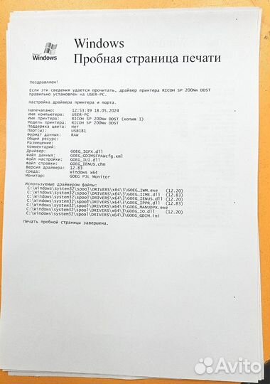 Лазерный принтер Ricoh SP 200Nw