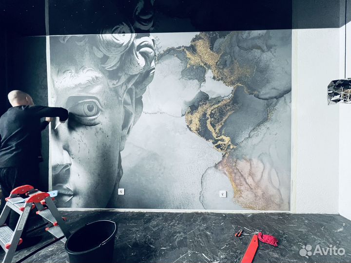 Поклейка обоев