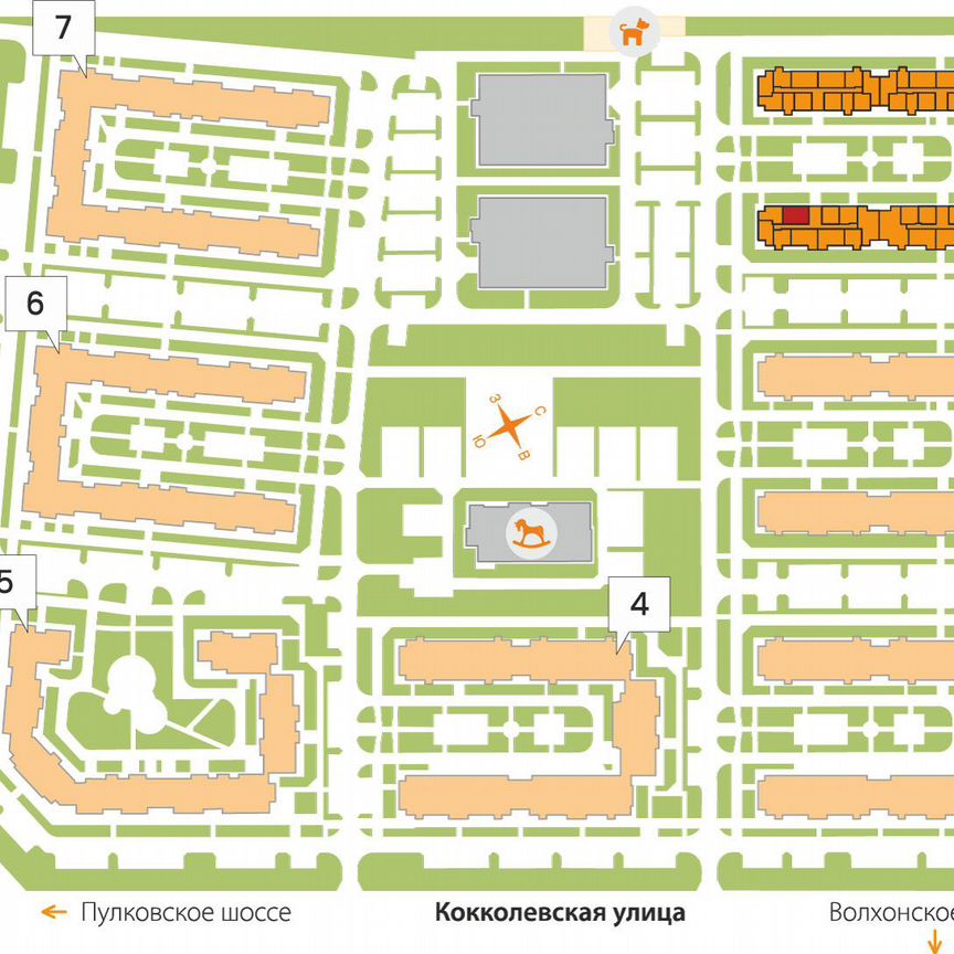 2-к. квартира, 59,4 м², 5/5 эт.