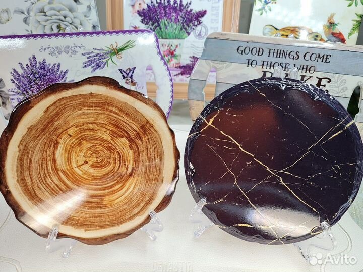 Подставки под горячее керамика на пробке в ассорт