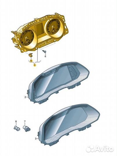 Панель приборов (щиток) Skoda Octavia cwva 2017