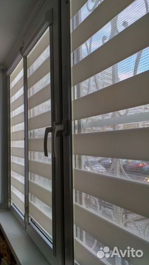 Рулонные шторы день ночь зебра F4439-L2915