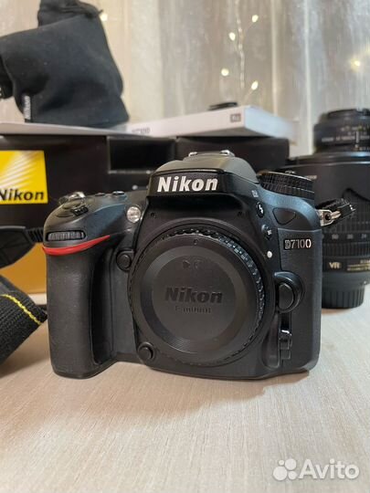 Фотоаппарат Nikon D7100 Kit18-105mm + 50mm и вспыш