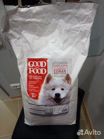 Корм для собак 7 кг, сухой корм