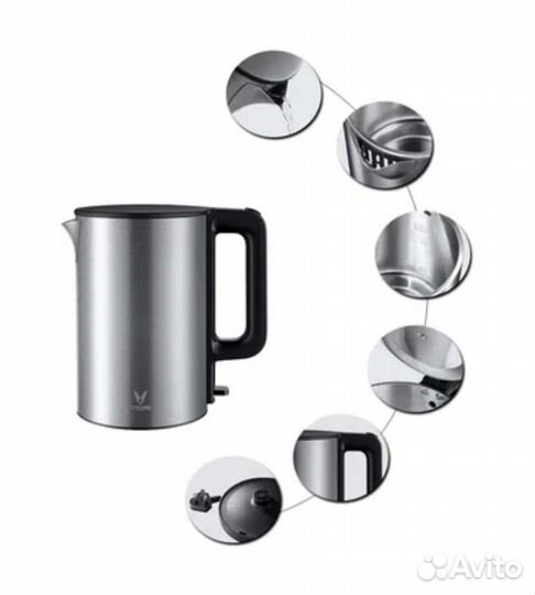 Новый электрический чайник Xiaomi Viomi 1.5л 1800W