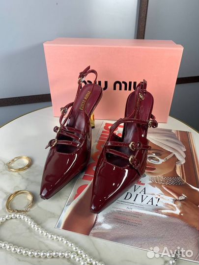 Босоножки туфли женские MIU MIU