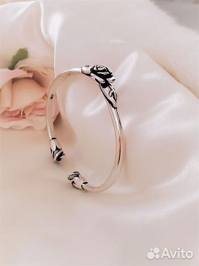 Браслет. Серебряная Роза.Италия