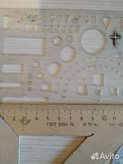 Линейка офицерск,транспортир,угольник