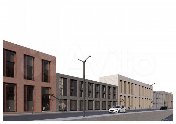 Офис с высокими потолками, 105 м²