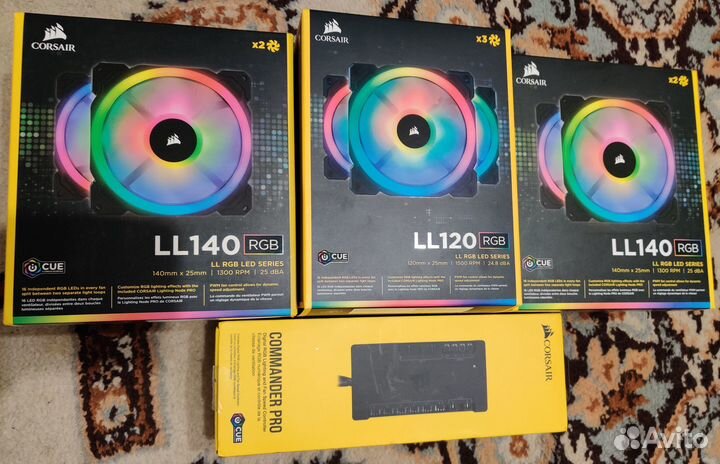 Corsair LL 120-140, Commander, RGB Hub