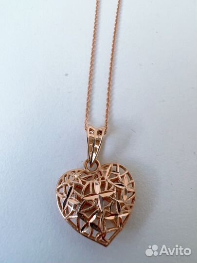 Золотая цепочка с подвеской 585