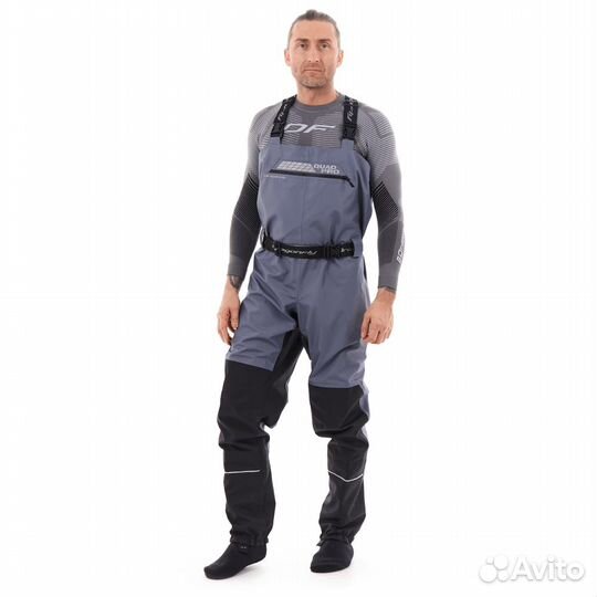 Вейдерсы мембранные quad PRO Gray - Black 2023