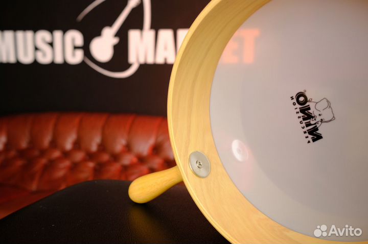 Бубен с ручкой + Палочки